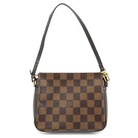 Louis Vuitton Damier Trousse Makeup Accessory Pouch Brown N51982