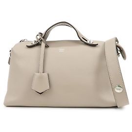 FENDI BY THE WAY Borsa a mano 2Way in pelle Medium Greige 8BL124