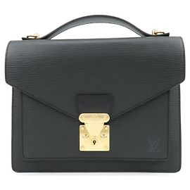 Louis Vuitton Epi Monceau 2Way Shoulder Bag Hand Bag Noir M52122