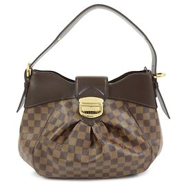 Borsa a tracolla Louis Vuitton Damier Ebene Sistina GM Brown N41540