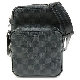 Louis Vuitton Damier Graphite Rem Shoulder Bag Black N41446