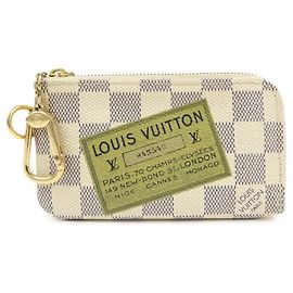 Louis Vuitton Damier Azur Monogram Labels Pochette Cles Complice N63085