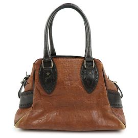 Borsa Tote e Borsa a Tracolla FENDI Ethonico in Pelle Marrone 8BN157