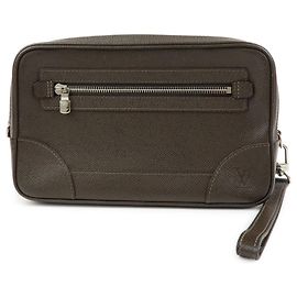 Louis Vuitton Taiga Neo Pavel Leder Clutch Bag Grizzly M31148