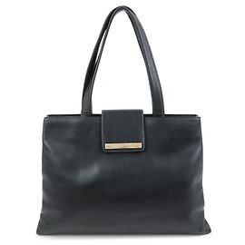 Bulgari BVLGARI Borsa Tote in Pelle Borsa a Mano Borsa a Spalla Nera