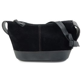 MIU MIU Borsa a tracolla in pelle scamosciata Borsa crossbody Nera