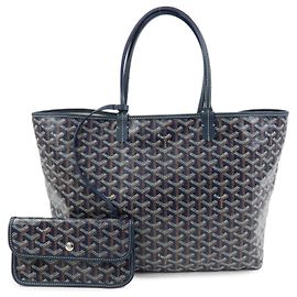 GOYARD Saint Louis PM PVC Canvas Leder Tote Bag Schultertasche