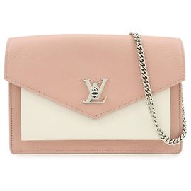 Louis Vuitton Pochette Lockme Leder Schultertasche mit Kette M63980