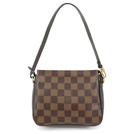Louis Vuitton Damier Trousse Makeup Accessory Pouch Brown N51982