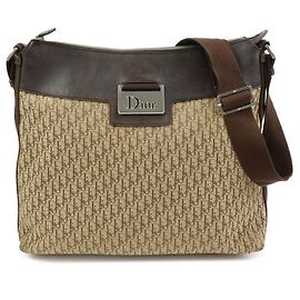 Borsa a tracolla Christian Dior Street Chic Trotter Canvas Leather