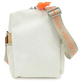 Louis Vuitton Damier Geant LV Cup Weatherly Shoulder Bag White M80637