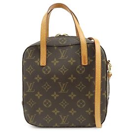 Louis Vuitton Monogram Spontini 2Way Shoulder Bag Hand Bag Brown M47500