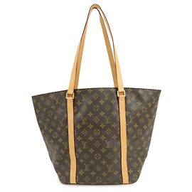 Louis Vuitton Monogram Sac Shopping Canvas Shoulder Bag Brown M51108