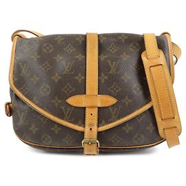 Louis Vuitton Monogram Saumur 30 Canvas Shoulder Bag Brown M42256