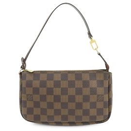 Louis Vuitton Damier Ebene Pochette Accessoires Hand Bag Brown N51985