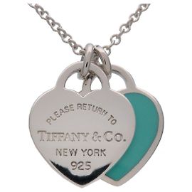 Tiffany & Co Collana Return to Tiffany Mini Double Heart Tag SV925