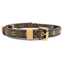 Louis Vuitton Monogram Alça de Ombro Ajustável Castanho 120cm J52315