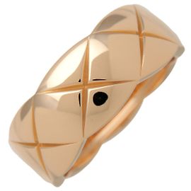 Anillo CHANEL COCO Crush Medium #47 K18 750YG Oro Amarillo US4.5 J10571