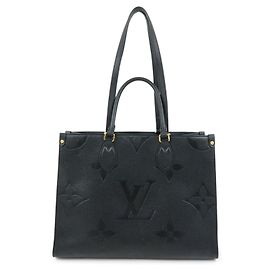 Louis Vuitton Monogram Empreinte On The Go MM 2Way Tote Bag Noir M45595
