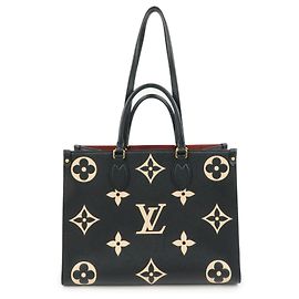 Borsa Tote Louis Vuitton Bicolor Monogram Empreinte On The Go MM M45495