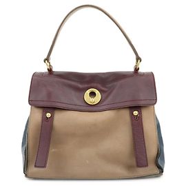 Autre Marque SAINT LAURENT PARIS Borsa a mano Baby Cabas in pelle Boudreaux Beige