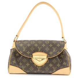 Louis Vuitton Monogram Beverly MM Shoulder Hand Bag Brown M40121