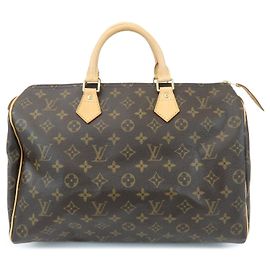 Louis Vuitton Monogram Speedy 35 Boston Bag Hand Bag M41524