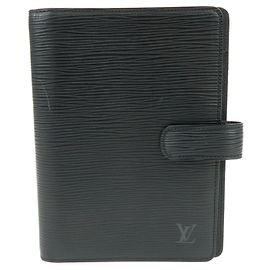 Louis Vuitton Epi Agenda MM Planner Cover Noir Black R20202