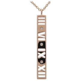 Collana Tiffany & Co Atlas Bar 3P Diamond K18 750PG Rose Gold