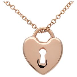 Collana Tiffany & Co Heart Lock K18 750PG Rose Gold