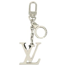 Louis Vuitton Portachiavi Iniziali LV Metal Bag Charm Silver M65071