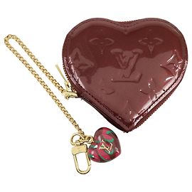 Louis Vuitton Monogram Vernis Porte Monnaie Coeur Coin Case M91480