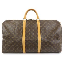 Louis Vuitton Monogram Keep All 60 Boston Bag Brown M41422