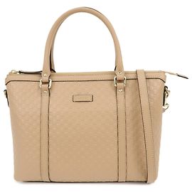 Borsa a mano e a tracolla 2Way GUCCI in pelle Microguccissima Beige 449656