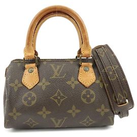 Lotto Louis Vuitton Monogram Mini Speedy Hand Bag Brown M41534 J75011