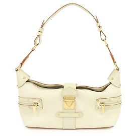 Borsa a tracolla Louis Vuitton Suhari Impetueux in pelle Blanc M91858