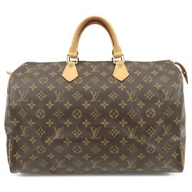 Louis Vuitton Monogram Speedy 40 Handtasche Boston Bag Braun M41522