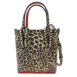 Christian Louboutin PVC Leopard 2Way Bag Hand Bag Shoulder Bag