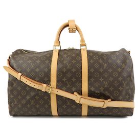 Louis Vuitton Monogram Keep All Bandouliere 55 Boston Bag M41414
