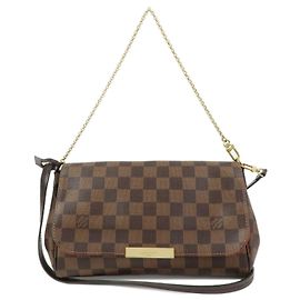 Louis Vuitton Damier Favorite MM 2Way Shoulder Bag Hand Bag N41129