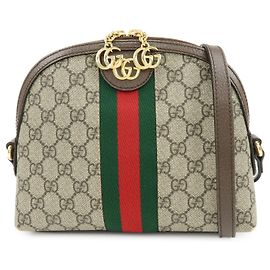 Borsa a tracolla GUCCI Ophidia Double G Sherry GG Supreme in pelle 499621