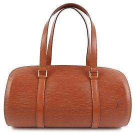 Louis Vuitton Epi Soufflot Leder Handtasche Kenya Brown M52223