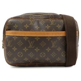 Louis Vuitton Monogram Reporter PM Shoulder Crossbody Bag Brown M45254