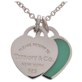 Tiffany & Co Collana Return to Tiffany Mini Double Heart Tag SV925