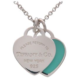 Tiffany & Co Collana Return to Tiffany Mini Double Heart Tag SV925