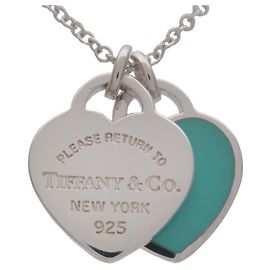Tiffany & Co Collana Return to Tiffany Mini Double Heart Tag SV925