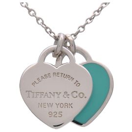Tiffany & Co Collar Return to Tiffany Mini Double Heart Tag SV925