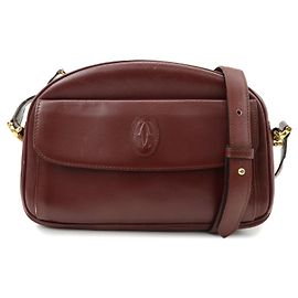 Borsa a tracolla Cartier Must de Cartier in pelle Bordeaux