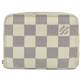 Louis Vuitton Damier Azur Zippy Coin Purse Monedero Ivory N63069