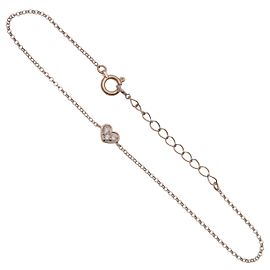 Autre Marque Bracciale Ponte Vecchio Motif Cuore 3P Diamante K18 750PG Rose Gold